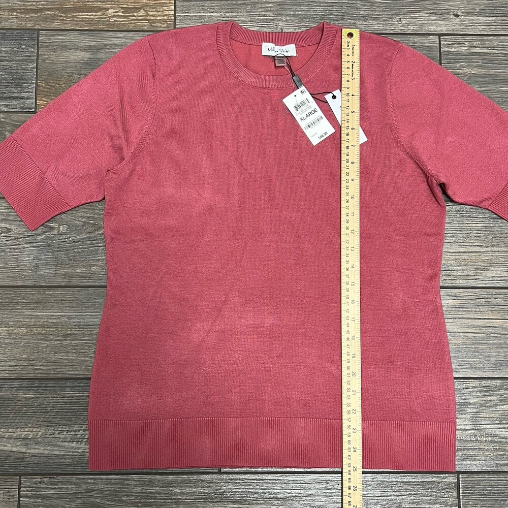 NWT $46.50 Melissa Paige Sweater Size XL Baroque Rose - Picture 7 of 14